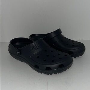 Unisex Jibbitz by Crocs Black Clogs Shoes Size W11 & M9